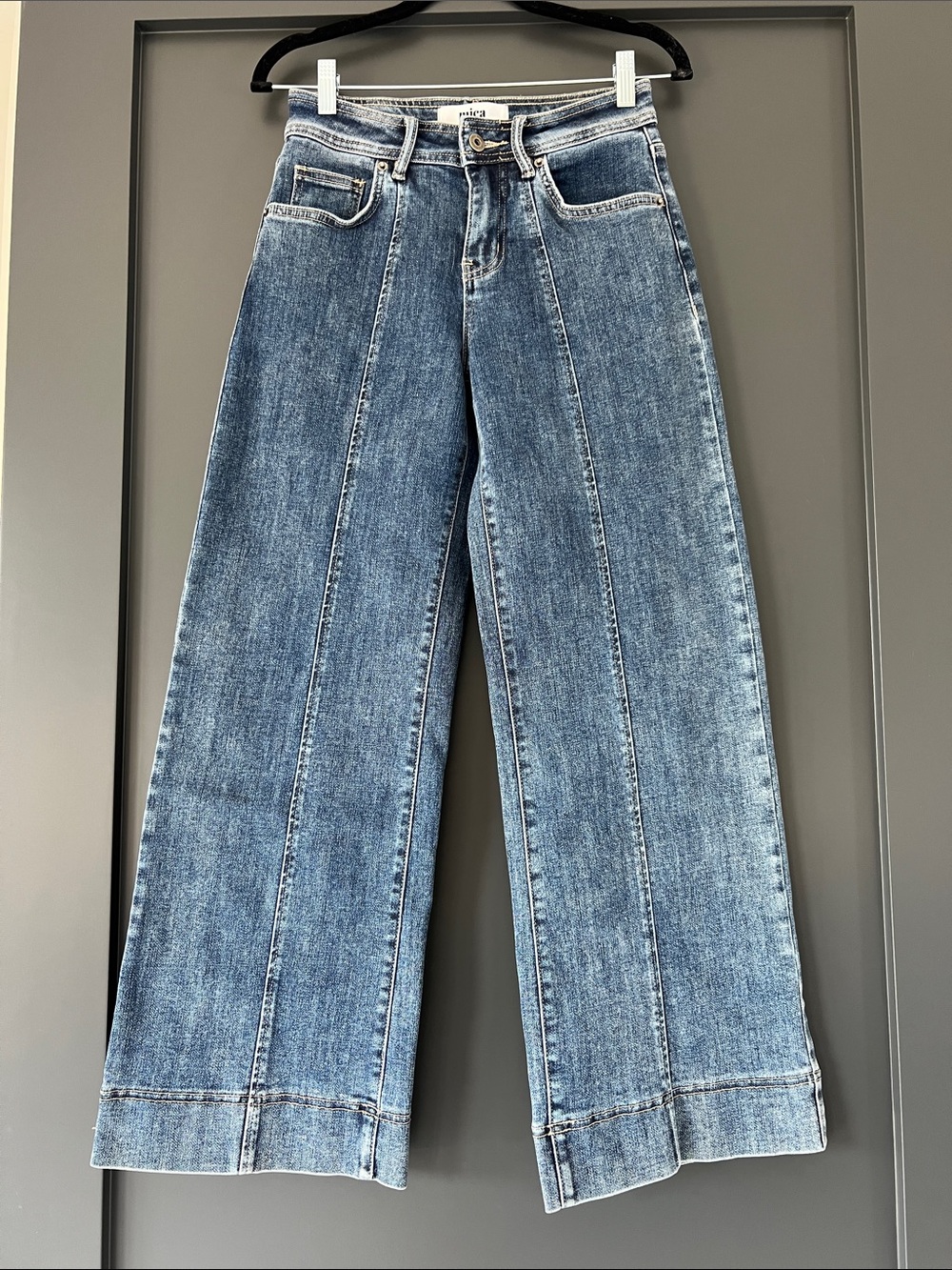 Mica Women's Wide-Leg Blue Denim Jeans